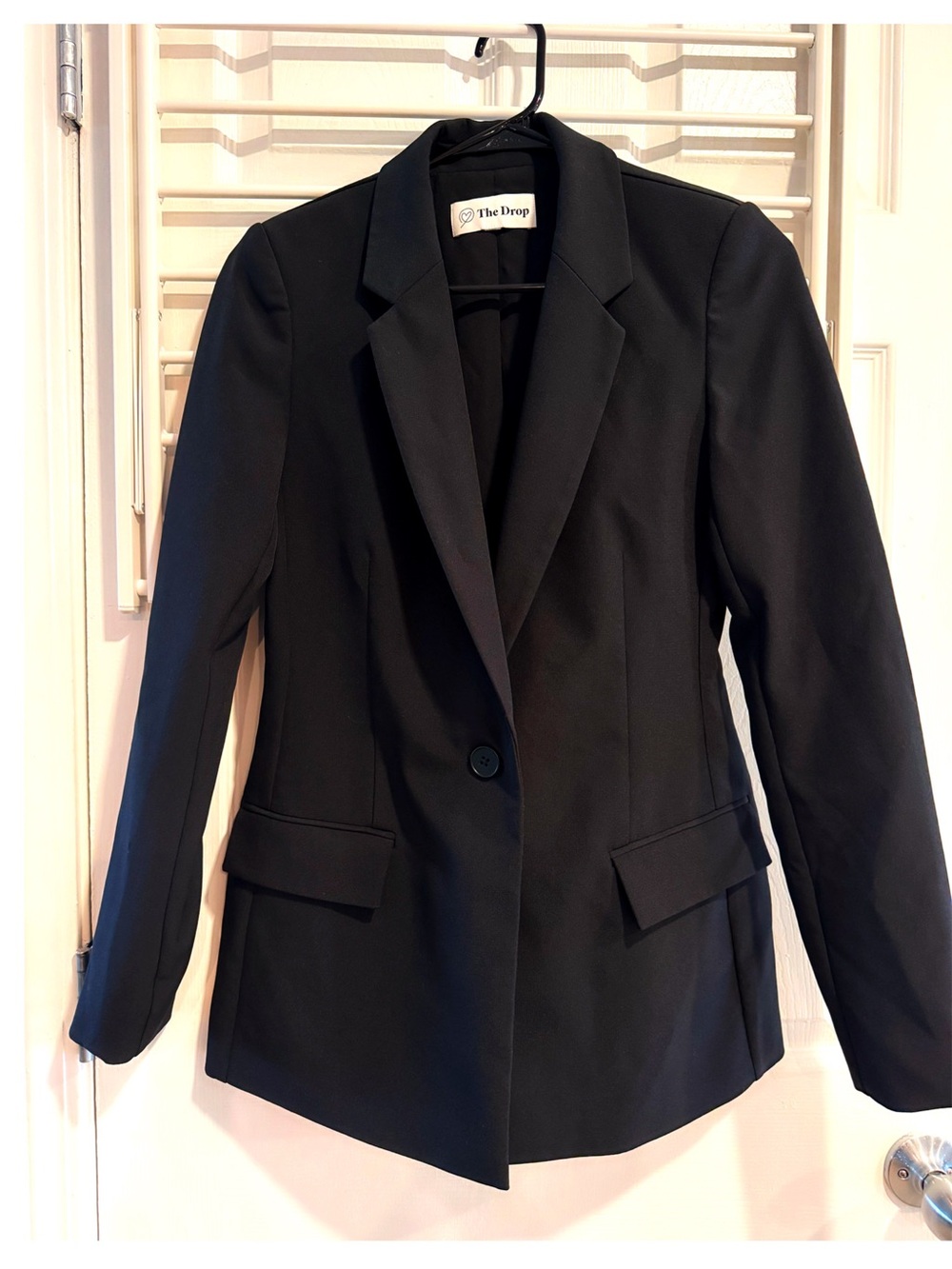 The Drop Black Single-Button Blazer XXS XS Office Workwear
